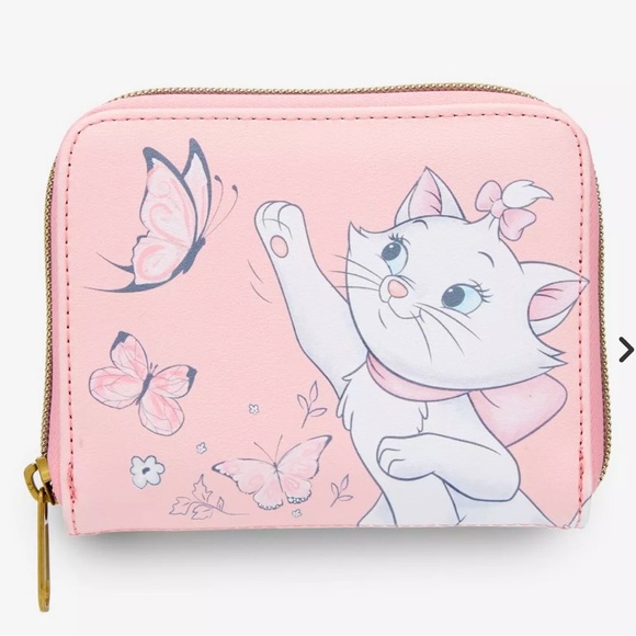 Loungefly Disney The Aristocats Marie Butterfly Mini Zipper Wallet - Picture 2 of 6